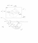 Blower HousingShrouds Diagram and Parts List for 21Z114-0110-E1  Briggs and Stratton Engine